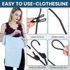 PORTABLE CLOTHESLINE WINDPROOF CLOTHES ROPE